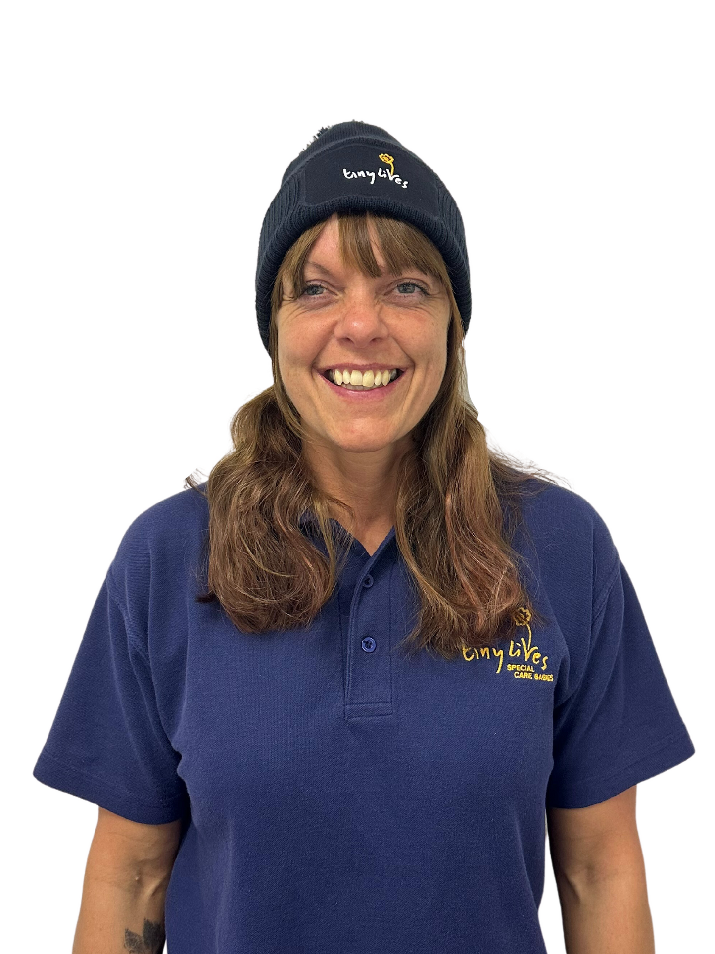 Tiny Lives Navy Bobble Hat